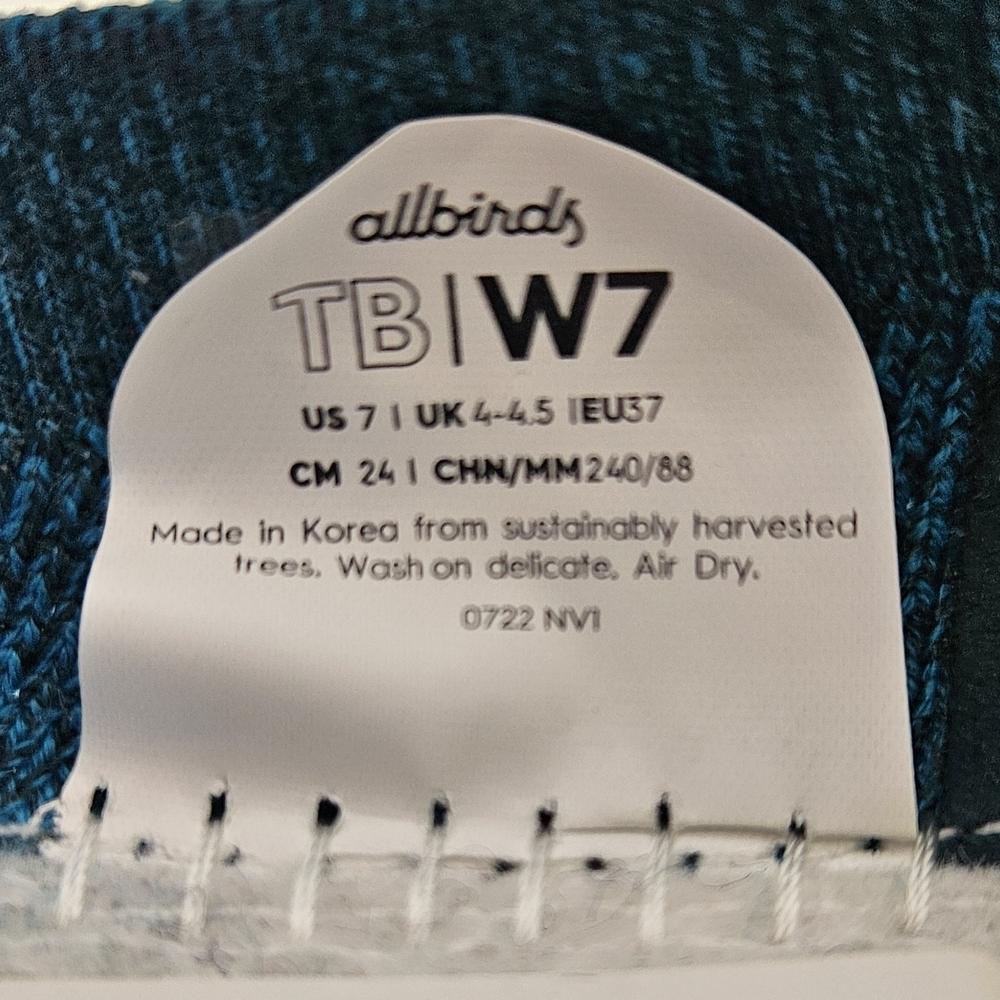Allbirds Tree Breezers Ballet Flats Deep Emerald Teal Comfortable Washable 7 - Picture 11 of 11